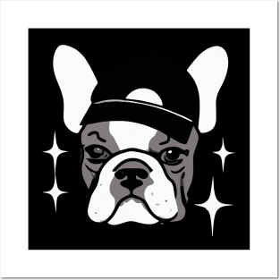 French Bulldog Gangsta Rap Dog Owner Frenchie Funny Dog Posters and Art